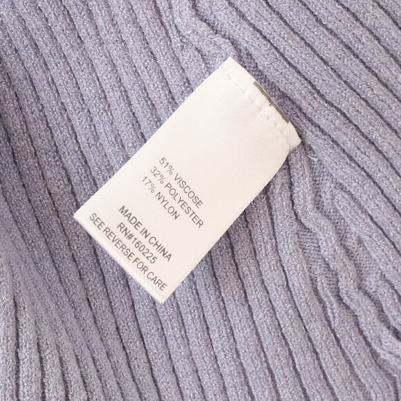 STITCHDROP 2-Fer Mock Neck Sweater Dress XS Alpine Frost Tank + Top Ribbed B41 - Picture 7 of 7